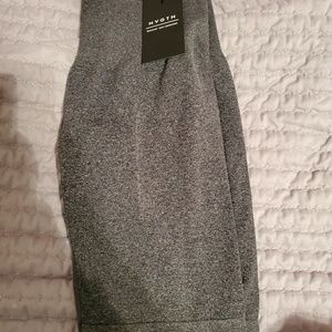 BLACK SPECKLED NVGTN BIKER SHORTS